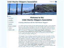 Tablet Screenshot of irishcharterskippersassociation.ie